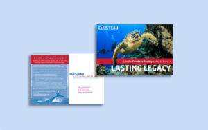 Cousteau Society post cards.